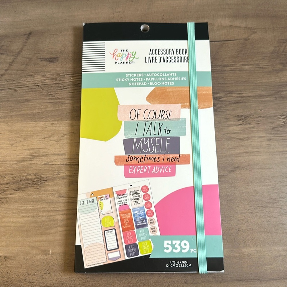 Happy Planner Accessory Book ~ Stickers, Sticky Notes, Notepad